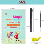 Magic Practice Copybook Set for Kids – Reusable Handwriting Workbook
