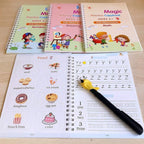 Magic Practice Copybook Set for Kids – Reusable Handwriting Workbook