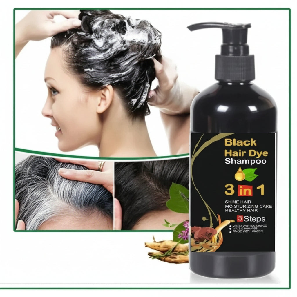Instant Black Herbal Hair Dye Shampoo | Pack of 2 (100 ml)