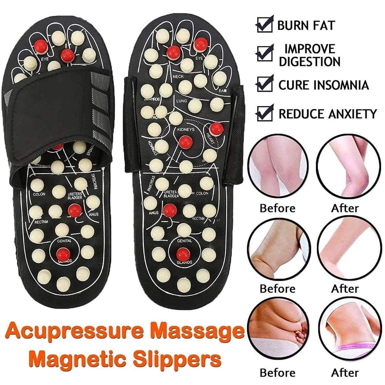 Magnetic Acupressure Slippers for Pain Relief & Relaxation