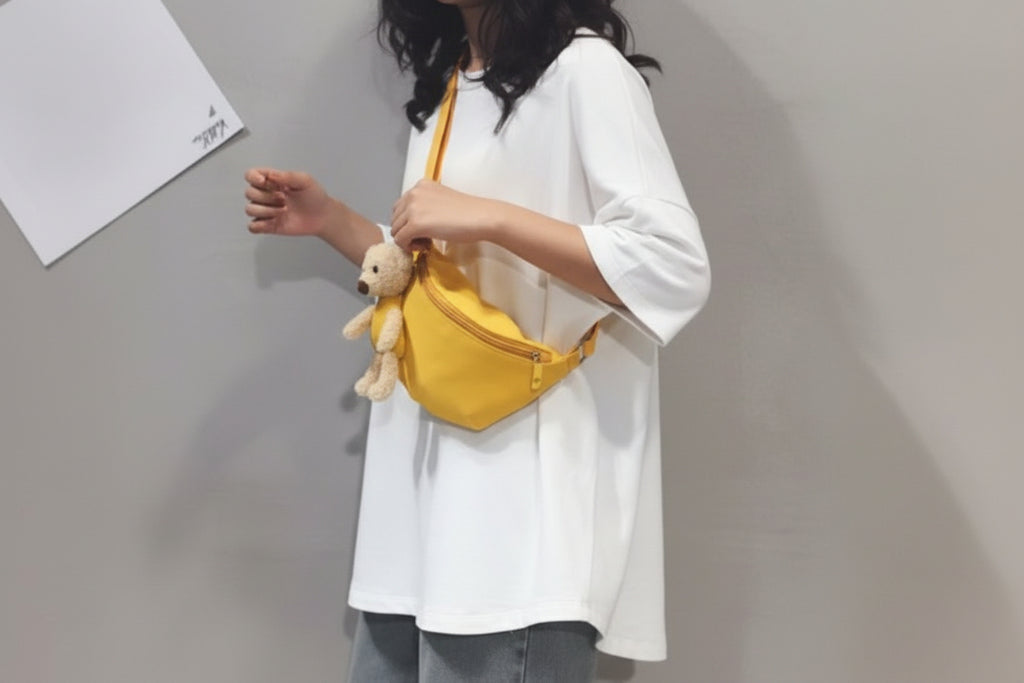 Cute Teddy Bear Crossbody Bag for Everyday Style