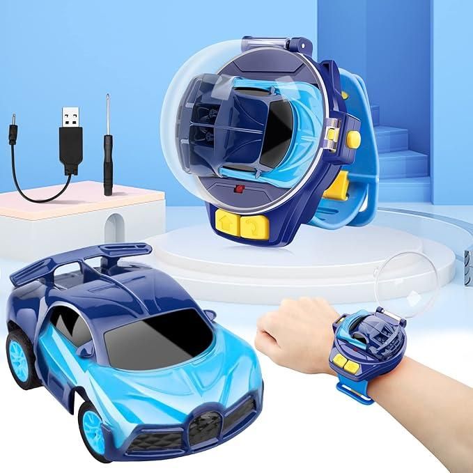 Remote Control Watch Car for Kids – Wrist Watch RC Racing Car, USB Rechargeable Toy