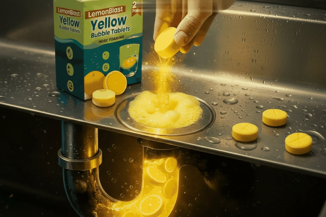 Lemon Blast Toilet & Wash Basin Cleaning Tablets – 24pc