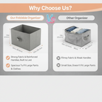 Foldable Closet Organizer for Clothes (Pack of 2)